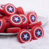 close up view of a pile of Shield Silicone Focal Bead Accessory