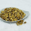 top of a pile of 10mm Gold Rondelle Spacer Beads [Set of 20]