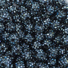 Close up view of a pile of 12mm Navy Blue Rhinestone AB Bubblegum Beads [10 & 20 Count]