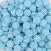 Close up view of a pile of 12mm Blue Ball Bead Chunky Acrylic Bubblegum Beads