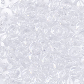 12mm Clear Solid Acrylic Bubblegum Beads