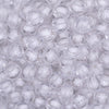 close up view of a pile of 12mm Clear Transparent Pumpkin Shaped Bubblegum Beads