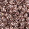 close up view of a pile of 12mm Copper Brown Rhinestone AB Bubblegum Beads - Choose Count