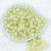Top view of a pile of 12mm Glow in the Dark Solid Bubblegum Beads [20 & 50 Count]