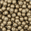 Close up view of a pile of 12mm Matte Gold Acrylic Bubblegum Beads [20 & 50 Count]