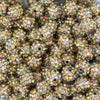 Close up view of a pile of 12mm Gold Shimmer Rhinestone AB Bubblegum Beads [10 & 20 Count]