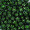 Close up view of a pile of 12mm Green Rhinestone Bubblegum Beads [10 & 20 Count]