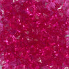 close up view of a pile of 12mm Hot Pink Transparent Cube Faceted Bubblegum Beads
