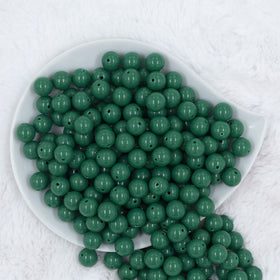 12mm Green Acrylic Bubblegum Beads