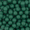 Close up view of a pile of 12mm Dark Green Acrylic Bubblegum Beads [20 & 50 Count]