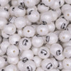 close up view of a pile of 12mm Jack Face Halloween print Bubblegum Beads