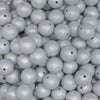 close up view of a pile of 12mm Matte Blue pearl Acrylic Bubblegum Beads