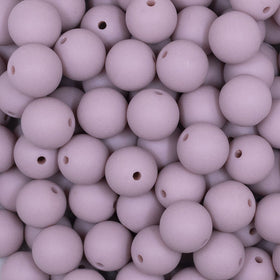 12mm Mauve Pink Matte Acrylic Bubblegum Beads