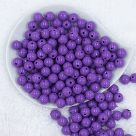 12mm Orchid Purple Acrylic Bubblegum Beads [20 & 50 Count]