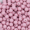 Close up view of a pile of 12mm Mauve Pink Acrylic Bubblegum Beads [20 & 50 Count]