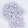 Top view of a pile of 12mm Pastel Mermaid Ombre Acrylic Bubblegum Beads [20 & 50 Count]