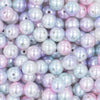 Close up view of a pile of 12mm Pastel Mermaid Ombre Acrylic Bubblegum Beads [20 & 50 Count]