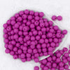 Top view of a pile of 12mm Peony Pink Acrylic Bubblegum Beads [20 & 50 Count]
