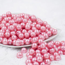 12mm Pink Pearl Acrylic Bubblegum Beads [20 Count]