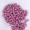 Top view of a pile of 12mm Pink Stardust Bubblegum Beads [20 Count]