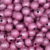 Close up view of a pile of 12mm Pink Stardust Bubblegum Beads [20 Count]