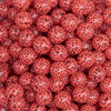 close up view of a pile of 12mm Pink Watermelon Seeds Bubblegum Beads