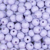 Close up view of a pile of 12mm Pastel Purple Plaid Print Chunky Acrylic Bubblegum Beads - 20 Count