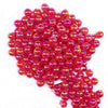 top view of a pile of 12mm Red Crackle Bubblegum Beads