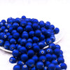 Front view of a pile of 12mm Royal Blue Matte 