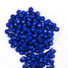 Top view of a pile of 12mm Royal Blue Matte 