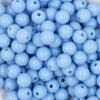 Close up view of a pile of 12mm Cornflower Blue Acrylic Bubblegum Beads [20 & 50 Count]