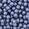 close up view of a pile of 12mm Steel Blue Pearl Acrylic Bubblegum Beads [20 Count]