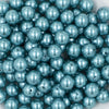 close up view of a pile of 12mm Tide Pool Blue Pearl Acrylic Bubblegum Beads [20 Count]