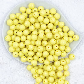 12mm Sunshine Yellow Acrylic Bubblegum Beads [20 & 50 Count]