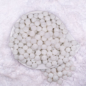 12mm White Ball Bead Chunky Acrylic Bubblegum Beads