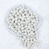 Top view of a pile of 12mm White Shine Rhinestone AB Bubblegum Beads [10 & 20 Count]