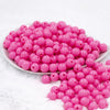 Front view of a pile of 12mm Bubblegum Pink Acrylic Bubblegum Beads [20 & 50 Count]