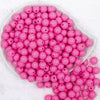 Top view of a pile of 12mm Bubblegum Pink Acrylic Bubblegum Beads [20 & 50 Count]