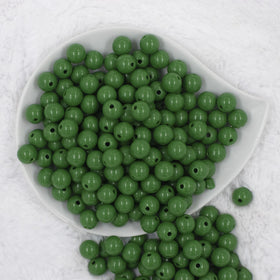 12mm Evergreen Solid Acrylic Bubblegum Beads [20 & 50 Count]
