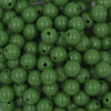 Close up view of a pile of 12mm Evergreen Solid Acrylic Bubblegum Beads [20 & 50 Count]