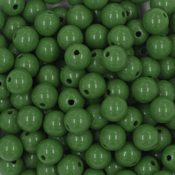 12mm Evergreen Eve bubblegum bead mix
