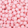 Close up view of a pile of 12mm Cotton Candy Pink AB Solid Acrylic Bubblegum Beads [20 & 50 Count]