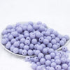 Front view of a pile of 12mm Periwinkle Purple Acrylic Bubblegum Beads [20 & 50 Count]