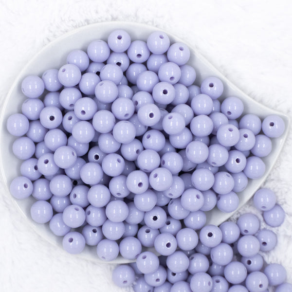 Top view of a pile of 12mm Periwinkle Purple Acrylic Bubblegum Beads [20 & 50 Count]