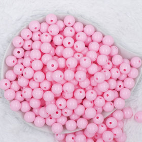 12mm Pink Solid Acrylic Bubblegum Beads [20 & 50 Count]