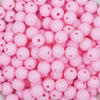 Close up view of a pile of 12mm Pink Solid Acrylic Bubblegum Beads [20 & 50 Count]