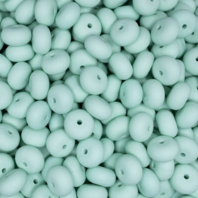 14mm Mint Green Abacus Silicone Bead