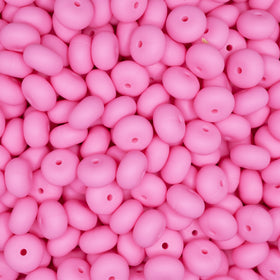14mm Pink Abacus Silicone Bead