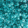 close up view of a pile of 15mm Glow in the Dark Leopard Print Round Silicone Bead