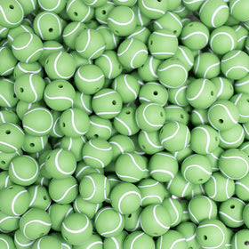 15mm Tennis Ball Round Silicone Bead